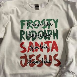 Christmas Frosty, Rudolph, Santa, Jesus