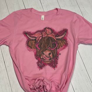 Pink Highland Cow