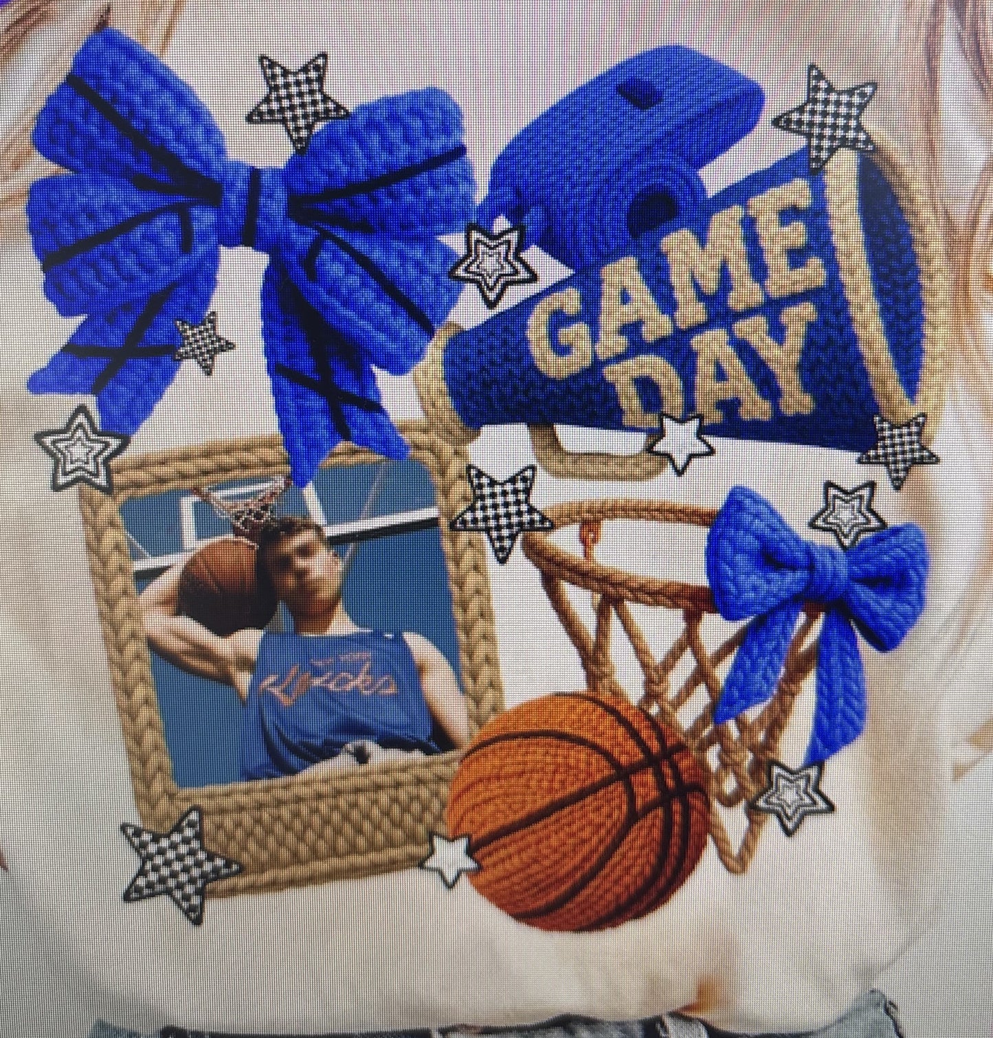 Basketball Faux Yarn